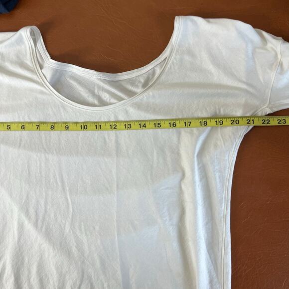 Lululemon Boat Neck Cream Color Oversize Loose Fit Long Sleeve T Shirt Medium - Picture 5 of 6